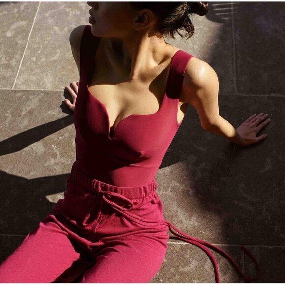 Bondi Born Geneva Modal Silk Pants Mulberry Pink Womens Size Medium - Picture 1 of 6